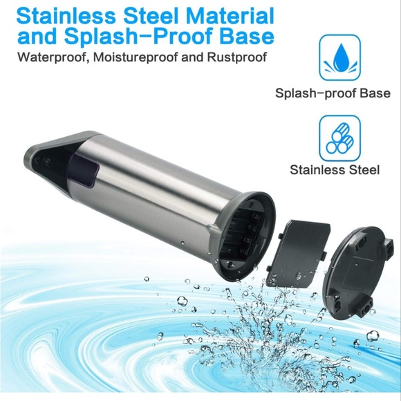 Stainless Steel Touchless Soap/Lotion Dispenser🧴w Waterproof Base - Picture 6 of 10
